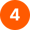 Four 4 number dext orange