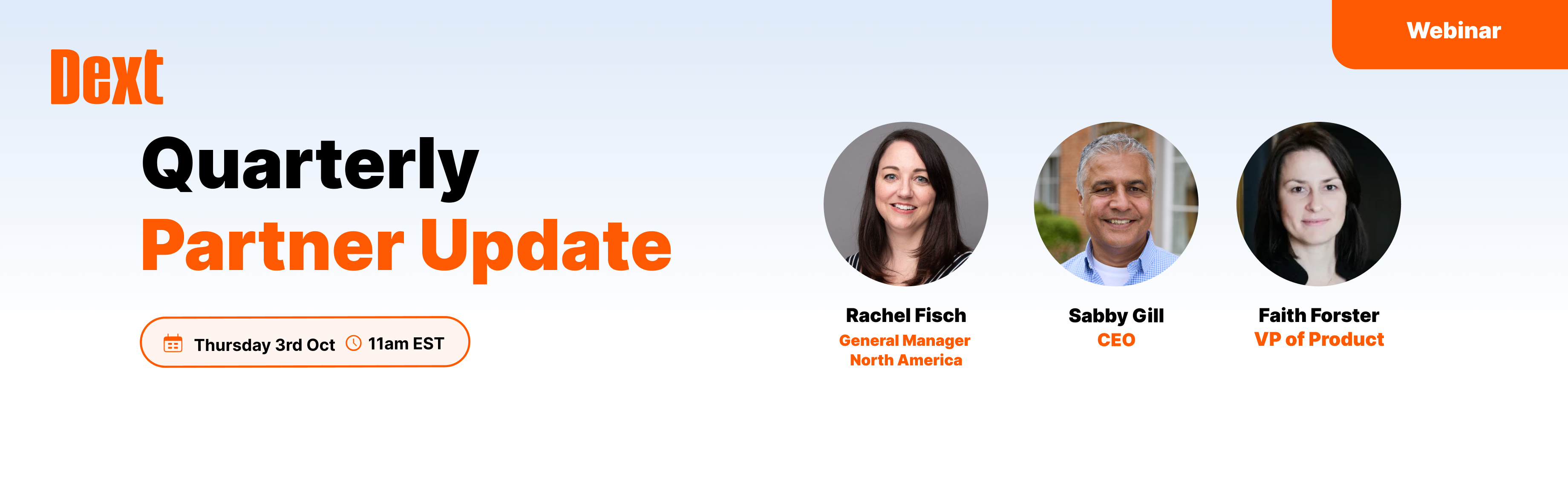 Webinar Registration - Quarterly Partner Update – Special Edition